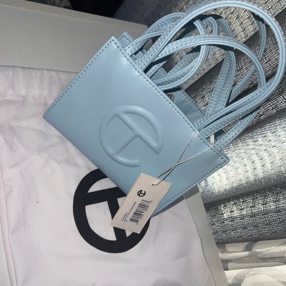 Telfar Handbags - Telfar Small Shopping Bag - Pool Blue